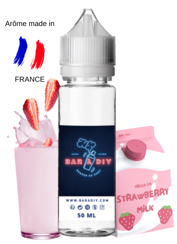 E-liquide Lait Fraise Milky de Le Coq qui Vape® | Bar à DIY®