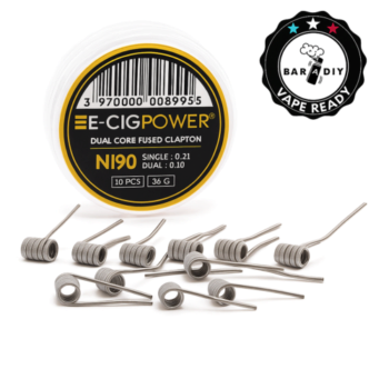 Pack of 10 coils Fumytech Clapton SS316 26GA+34GA 0,4Ω