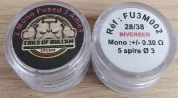 Coil Mono Fused Clapton 2 Ames 26/38 Inverser Coil Mono Fused Clapton 2 Ames 26/38 Inverser