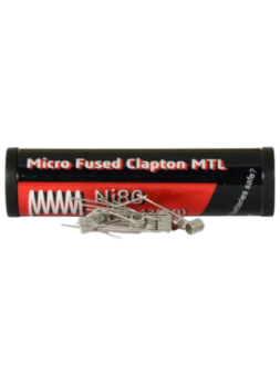 Boîte de 10 coils Fumytech Micro Fused Clapton MTL Ni80 30x2+42GA 0,88Ω