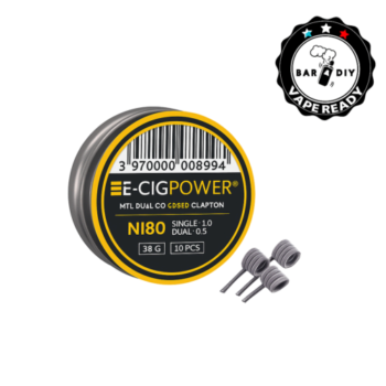 Coils Ni80 Quad Core Fused Clapton en 0,28Ω