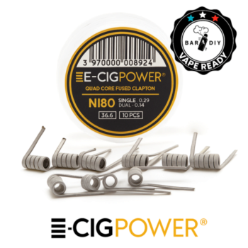 Pack of 10 coils Fumytech Clapton SS316 26GA+34GA 0,4Ω