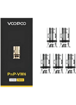 Pack of 5 coils Voopoo Pnp VM6 0,15Ω 0,15Ω